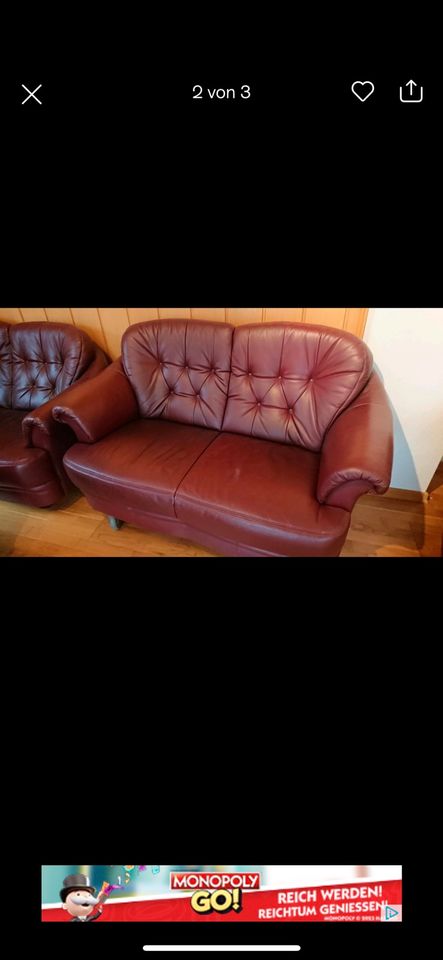 Leder Couch in Mannheim