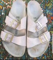 Birkenstock damen Pantoletten gr.40/41 beige neu,Leder West - Höchst Vorschau