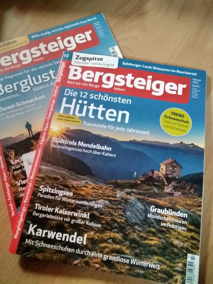 Bergsteiger Zeitschriften 2022 Januar und Februar in Xanten