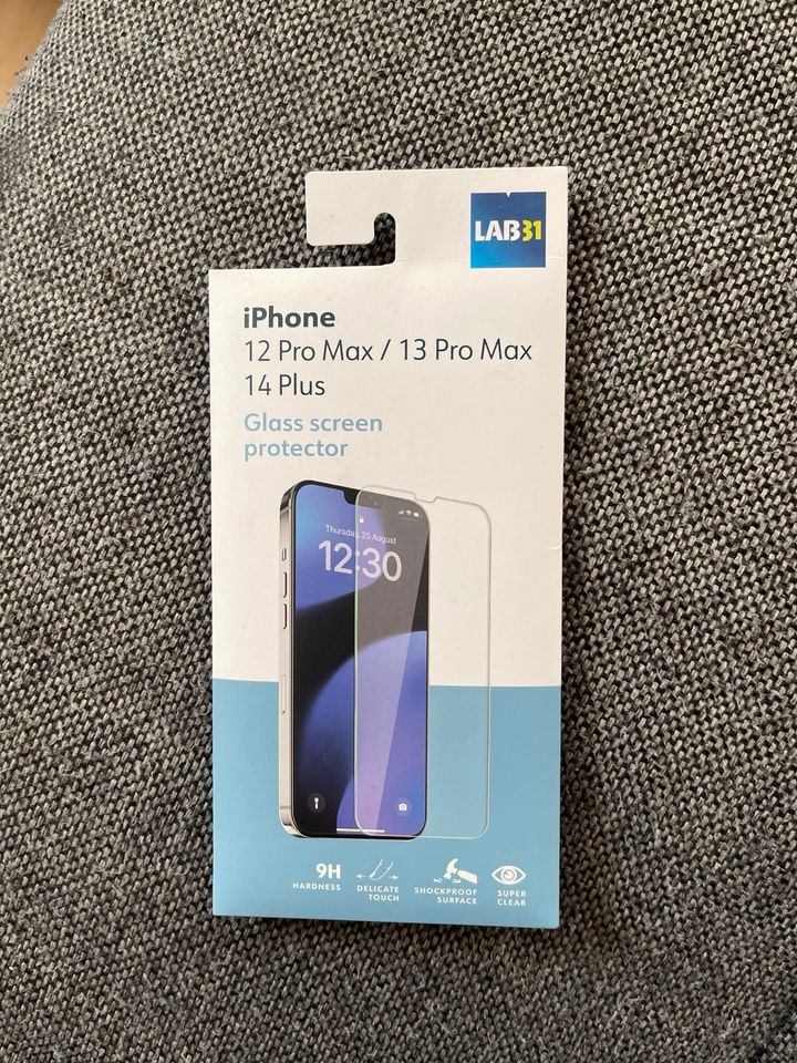 Panzerglas passt für I phone 12 Pro Max/ 13 Pro Max/ 14 Plus in Mistelgau