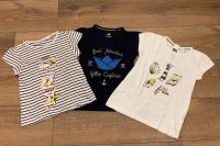 Set aus drei Sommer-T-Shirts mit marinen Motiven - Gr. 110/116 Nordrhein-Westfalen - Velen Vorschau