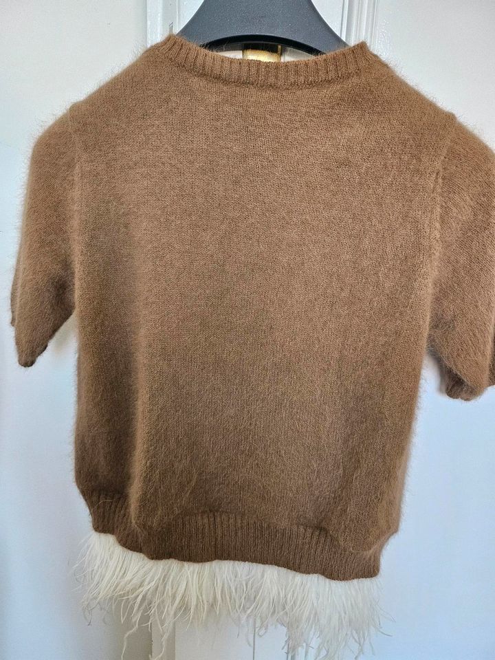 No21 Pullover braun XS Federn Alpaka in Berlin