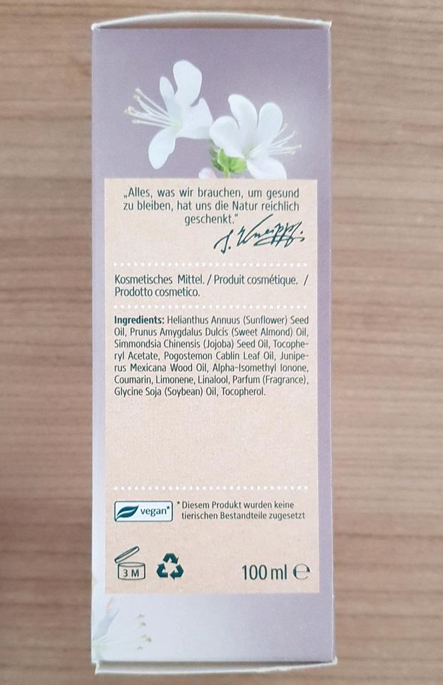 Kneipp Massageöl neu + ungeöffnet in Pfullendorf