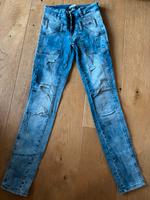 Gr. 36 Tredy, blue Jeans, used look, Details Niedersachsen - Damme Vorschau