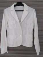 sportlicher Blazer aus Leinen, weiß creme natur, Sommerjacke, XS Bayern - Straßkirchen Vorschau