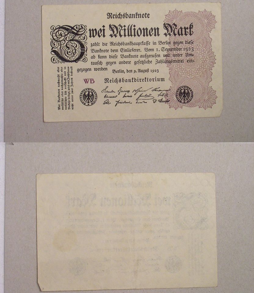 Dachboden 3 Inflation Banknoten Geldscheine 20er Jahre - TemRum5 in Berlin