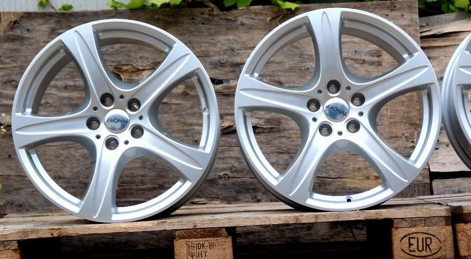 RONAL Alu Felgen 9x19 Zoll ET50 5x120 VW T5 T6 AMAROK Silber NEU◄ in Melle