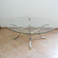 Wohnzimmer Tisch Oval Gold/Silber Bayern - Fürth Vorschau