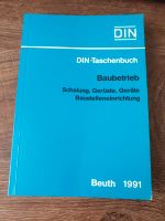 DIN-Taschenbuch Baubetrieb Beuth 1991 Brandenburg - Potsdam Vorschau