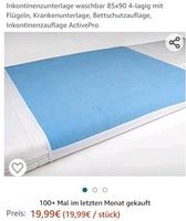 Inkontinenz-Bettschutzauflage 85 x 90 cm auch für Kinderbett Hessen - Gießen Vorschau