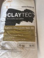 Claytec Lehm-Oberputz fein 25 Kg Rheinland-Pfalz - Rengsdorf Vorschau