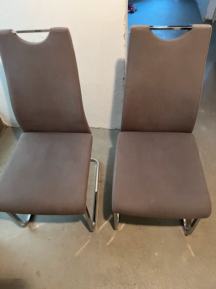 4 x Esszimmerstühle in grau in Mannheim