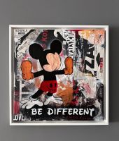 Kunstwerk „BE DIFFERENT“ Unikat Pop Art Street Art Micky Maus Niedersachsen - Langenhagen Vorschau