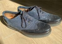 Schicke blaue Schnürschuhe (dunkelblau/ Größe 39) Bayern - Günzburg Vorschau