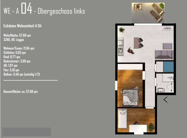 Neubau: schöne 3-Zimmer Wohnung in ruhiger Lage in Bitburg