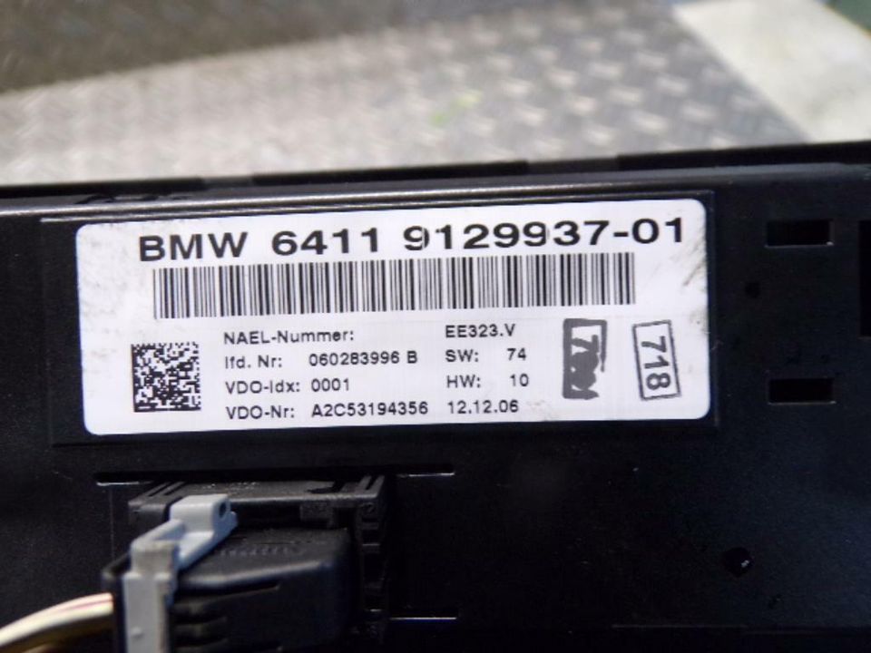 Original BMW Bedienteil Klimaanlage 1er E87 3er E90 E91 E92 E93 in Gelsenkirchen