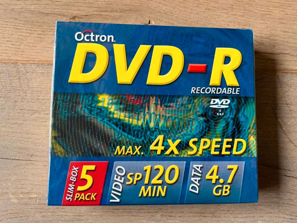 Octron DVD-R 5 Slim Box Pack Data 4,7 GB Recordable in Villmar