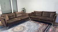 Zwei bequeme XL Zweisitzer-Sofas / Couch, Mikrofaser, Braun Rheinland-Pfalz - Mainz Vorschau