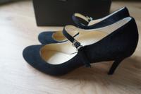 Evita Pumps Veloursleder schwarz Gr.39; neuwertig Absatz 7,5 cm Brandenburg - Hennigsdorf Vorschau