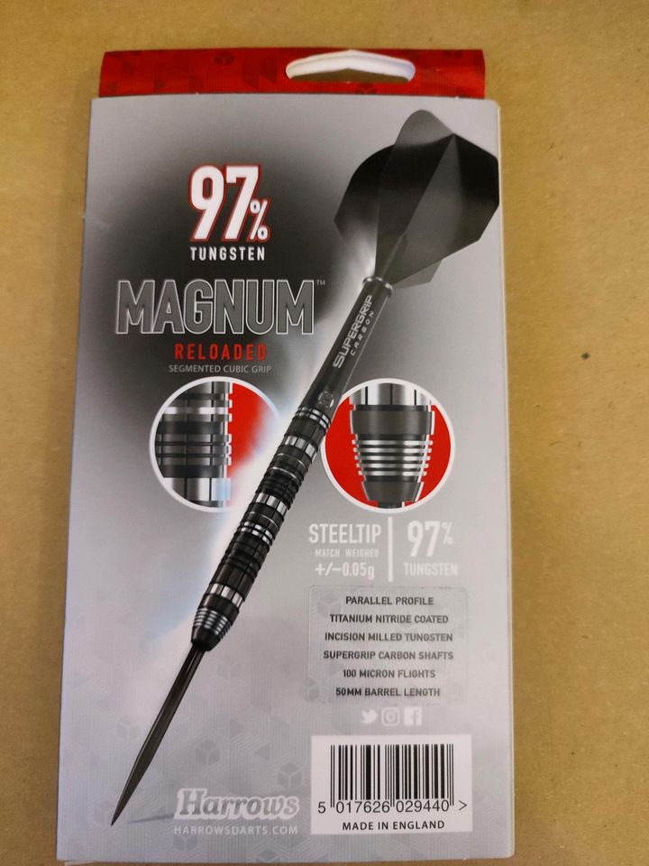 Harrows Magnum Reloaded 26g Steeldarts 97% Tungsten Dart Pfeile in Salem