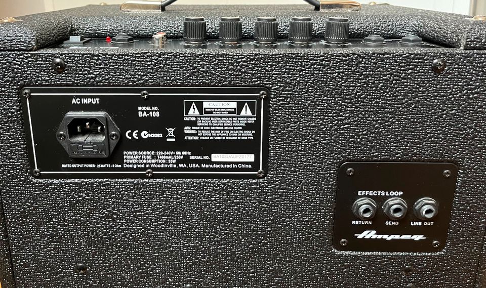 Ampeg BA 108 Bass Combo Bass Verstärker Bass-Guitar Amplifier Amp in Berlin