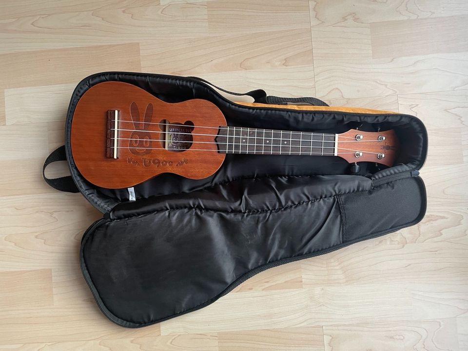 Anuenue Ukulele U900 Mahagoni Sopran Bär Hase Bear Rabbit in Karlsruhe