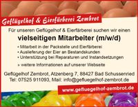 Vielseitigen Mitarbeiter (m/w/d) Baden-Württemberg - Bad Schussenried Vorschau