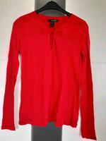 Mango zartes Blusenshirt Gr. S rot leicht transparente Schultern Rheinland-Pfalz - Auderath Vorschau