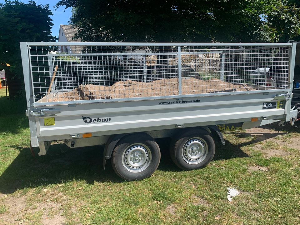 Mutterboden zu transportieren? Kipper Mieten in Bremen