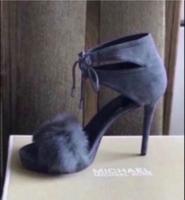 Michael Kors MK Remi Sandal grau Schuhe Sandaletten High Heels Düsseldorf - Hafen Vorschau