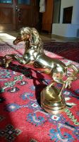 goldenes Pferd 34 x 34 cm ca 4 kg schwer Figur Statue Nordrhein-Westfalen - Bad Honnef Vorschau