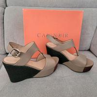 CAFe NOIR Damen High Heels Plateau Sandaletten Keilabsatz Bayern - Lichtenfels Vorschau