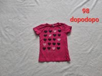 Mädchen 98 Tshirt kurzarm Shirt pink rosa schwarz  dopodopo Nordrhein-Westfalen - Paderborn Vorschau