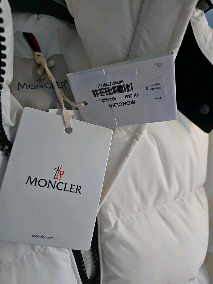 Moncler Damen Daunenmantel Tiam aus Shell in weiß   ❤️NEU in Steinfurt