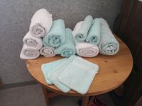 Handtücher Duschtücher Gästetücher Waschlappen Weiß Mint teil Neu Hessen - Schotten Vorschau