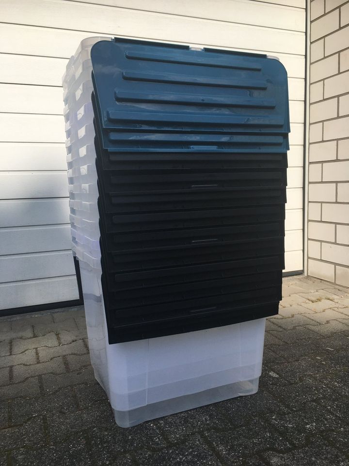 Aufbewahrungsbox - 12 Stück - NEUWERTIG - Stapelbox - Klappbox in Düsseldorf