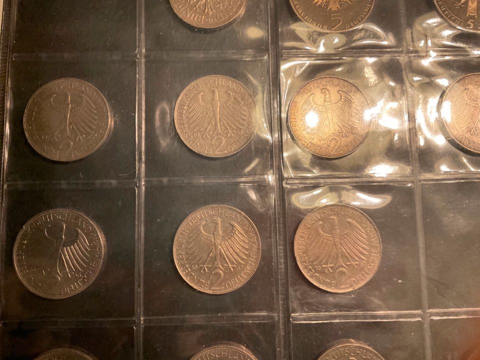 2 DM Münzen der Bundesrepublik Deutschland in Bockenem