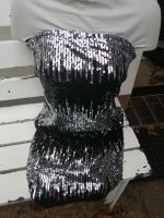 Kleid Pailletten Glitzer Silber schwarz sexy weihnachten sylveste Köln - Marienburg Vorschau