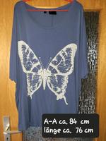 Damen Fledermaus Shirt Blau Gr 52/54 Hessen - Eschwege Vorschau