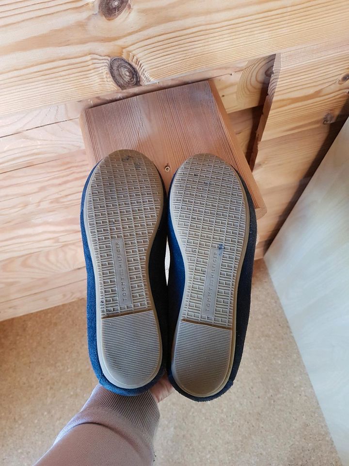 Tommy Hilfiger Ballerinas Gr. 38 blau Leder in Hagen am Teutoburger Wald