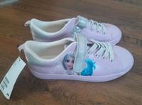♡♡♡ NEU H&M Sneaker Turnschuhe Gr. 33 Frozen Elsa Flieder  ♡♡♡ Sachsen - Weischlitz Vorschau