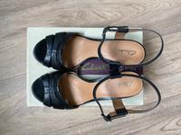 Sandalen von Clarks - Owen Rebel, 39 / 39,5, schwarzes Leder Dresden - Seevorstadt-Ost/Großer Garten Vorschau