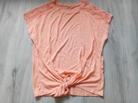 Orange T-Shirt Laura Torelli Leinen S Crop Knoten NEU Hessen - Bad Endbach Vorschau