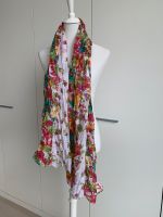 Sommer Schal, weiß mit buntem Blumenmuster, Viskose Düsseldorf - Flingern Nord Vorschau