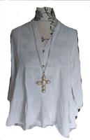 Lagenlook,Tunika/Bluse von Made in Italy,weiß,Gr.XL-5XL Niedersachsen - Wolfsburg Vorschau