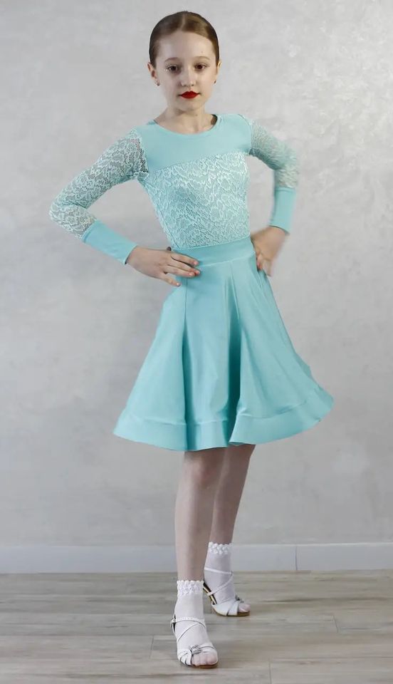 Ballroom Tanzkleid/Turnierkleid Standard & Latein für Mädchen in Lachen