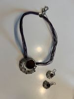 Halskette mit passenden Ohrringen lila Rheinland-Pfalz - Ober-Olm Vorschau