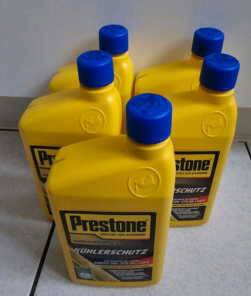 5 x 1 Liter Prestone Kühlerschutzmittel Gebrauchsfertig Neu in Bad Oldesloe