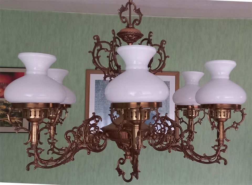 Lampe, Messing Lampe, Vintage, in Mengen