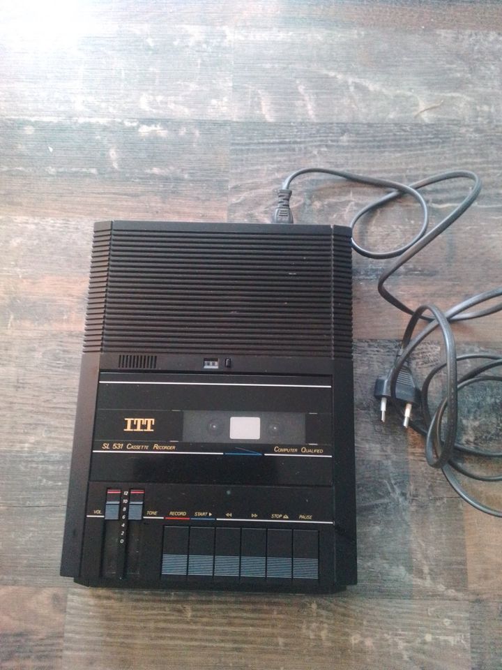 Cassetten Recorder ITT SL 531 1980 iger Jahre Vintage in Kemnath